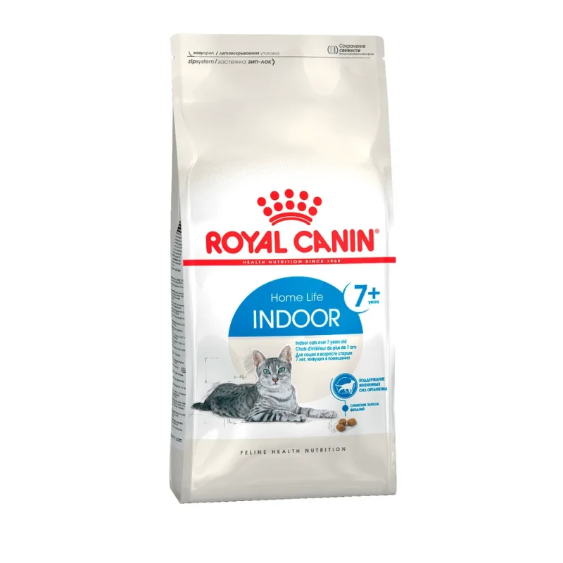 Royal Canin Indoor Home Life Сухой корм для пожилых домашних кошек старше 7 лет, 400 гр.