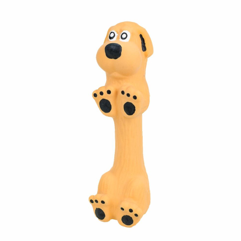 Petmax Игрушка для собак Собачка коричневая, латекс, 12,5 см