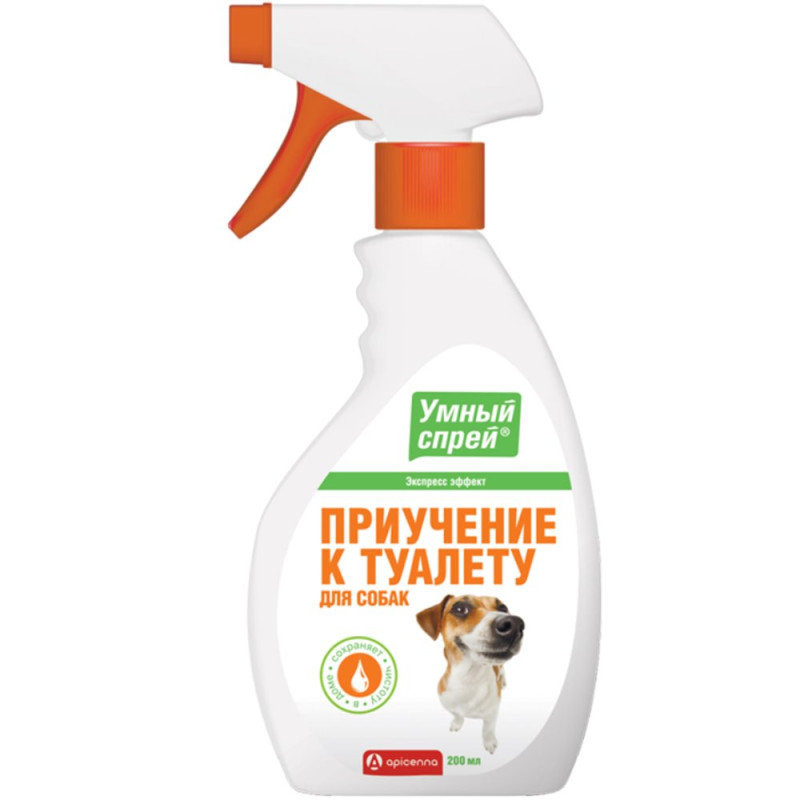 Apicenna Умный спрей Приучение к туалету для собак, 200 мл