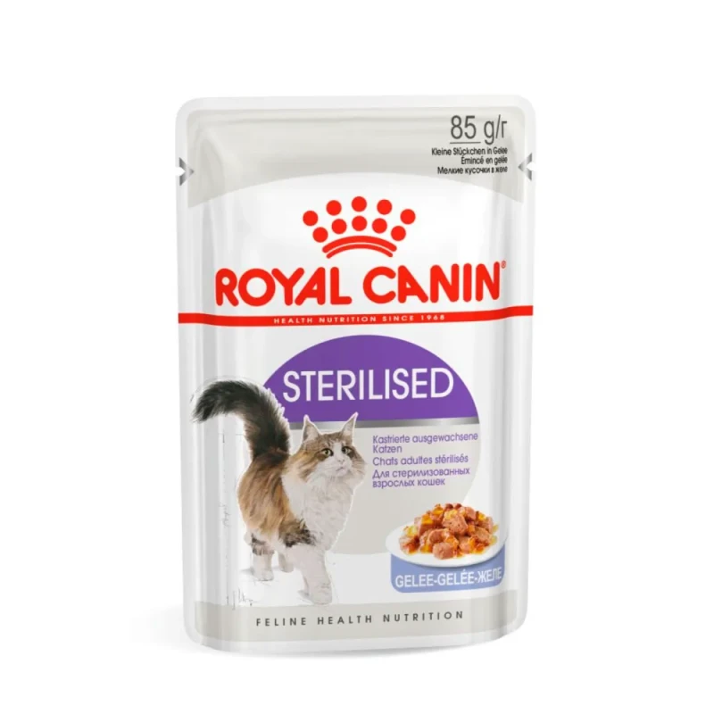 Royal Canin Sterilised Влажный корм (пауч) для стерилизованных кошек, в желе, 85 гр.