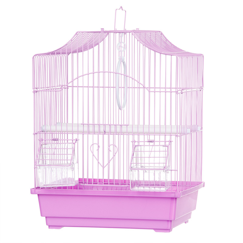 Petmax Клетка для мелких птиц 30x23x39 фиолетовая