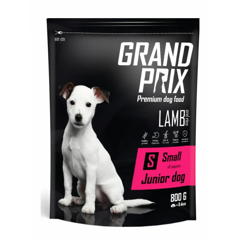 Grand Prix Small Junior Сухой корм для щенков собак мелких и миниатюрных пород ягненок 0,8кг