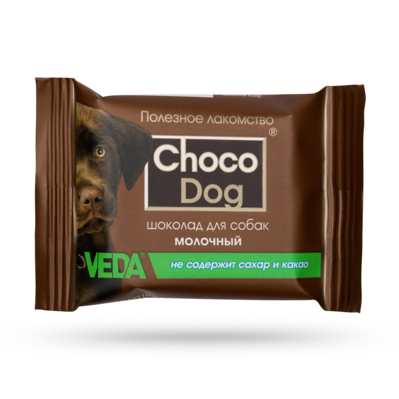 Choco Dog Лакомство Молочный шоколад (15 гр.) для собак