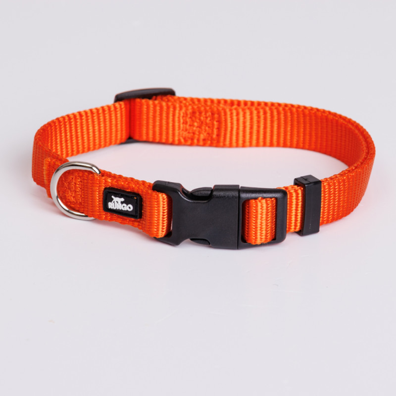 Rungo Ошейник нейлоновый для собак, 15 мм, 30-45 см, оранжевый