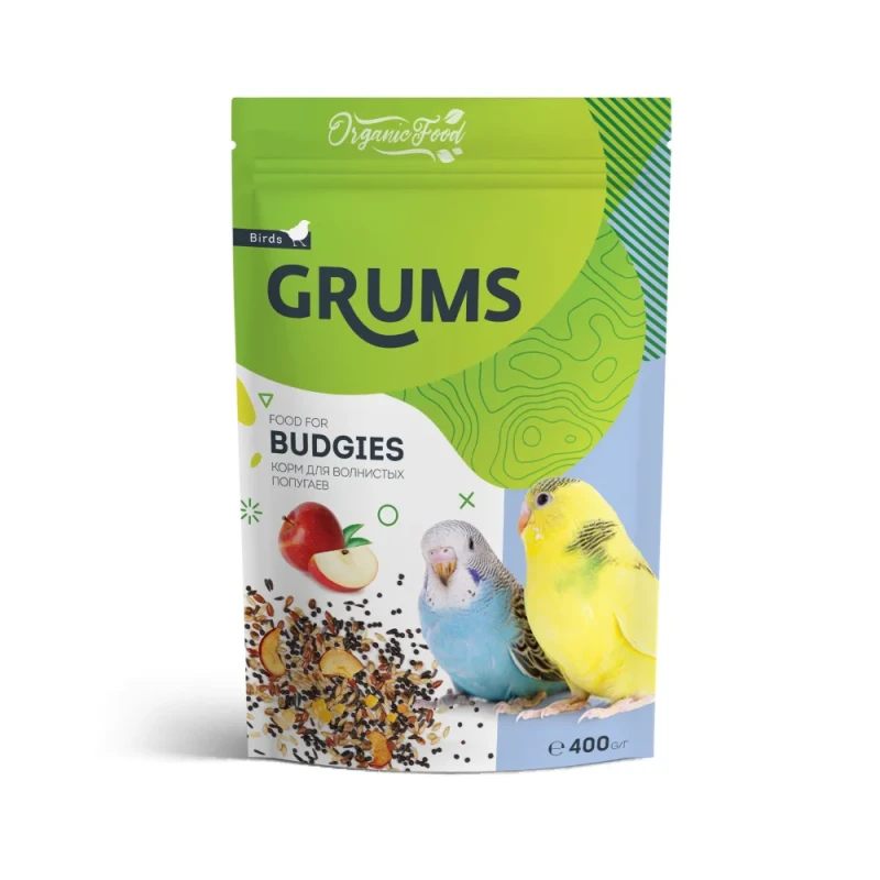 GRUMS Корм для волнистых попугаев, 400 гр.