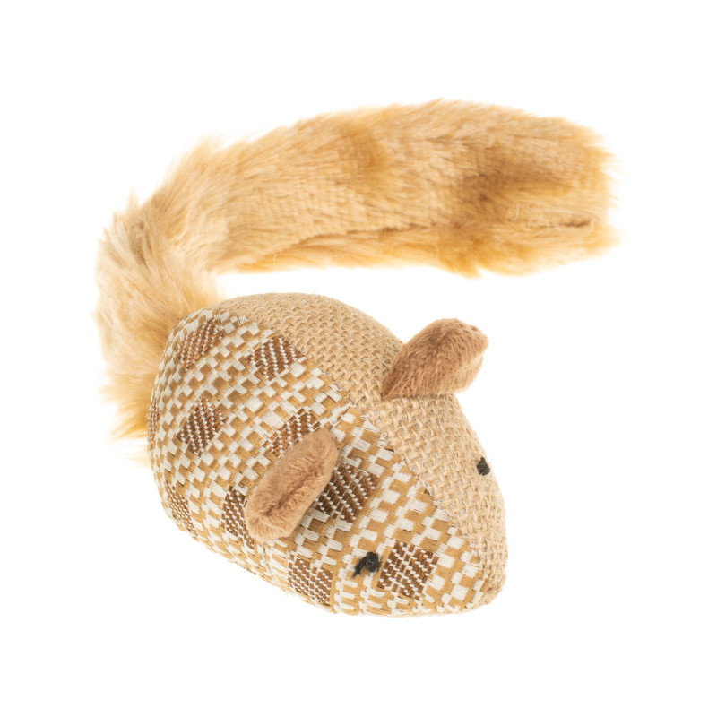 Petmax Игрушка для кошек Мышь длиннохвостая, 10см