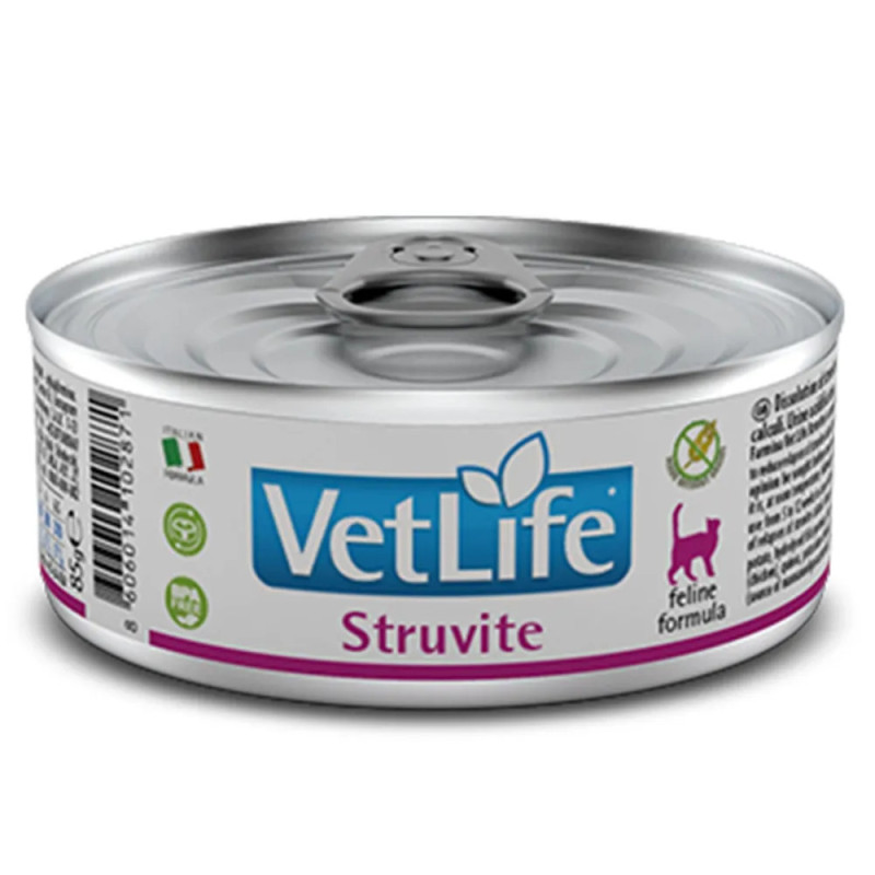 Farmina Vet Life Struvite диетический влажный корм для кошек при мочекаменной болезни, 85г