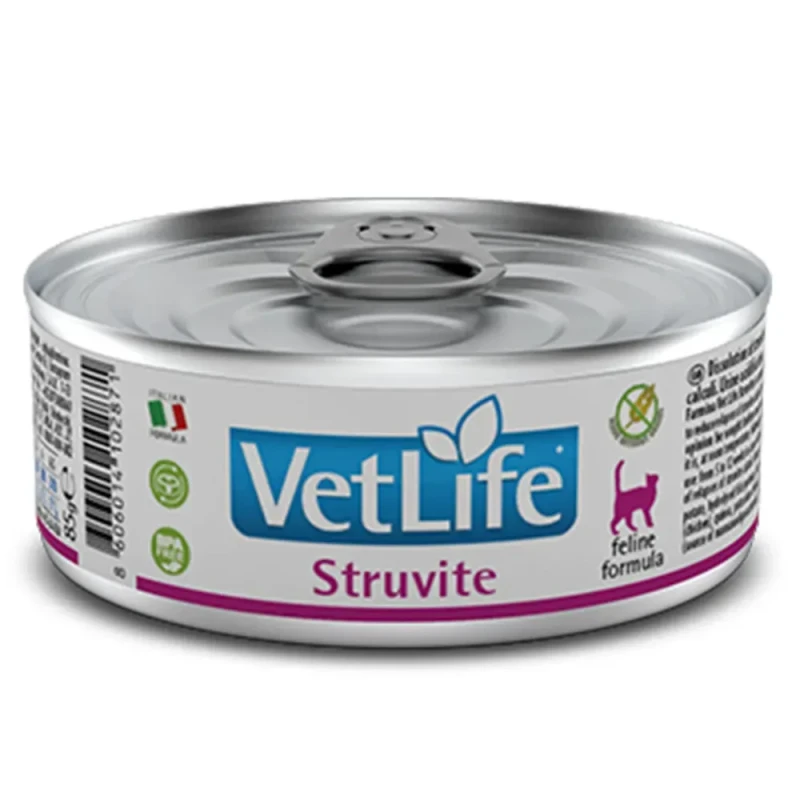 Farmina Vet Life Struvite Влажный корм (консервы) для кошек при мочекаменной болезни, 85 гр.