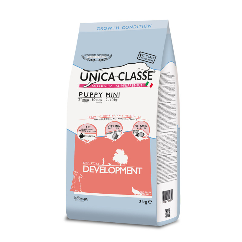 UNICA Classe Puppy Mini Development Сухой корм для щенков мелких пород, с курицей, 2 кг