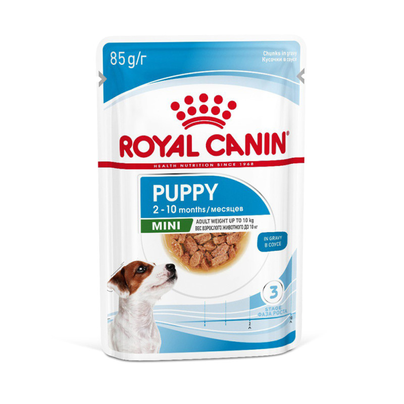 Royal Canin Mini Puppy Влажный корм (пауч) для щенков мелких пород, 85 гр.