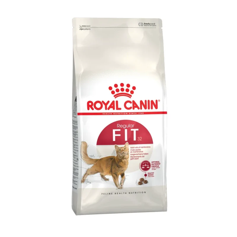 Royal Canin Fit 32 Regular Сухой корм для бывающих на улице кошек в возрасте от 1 до 7 лет, 0,2 кг