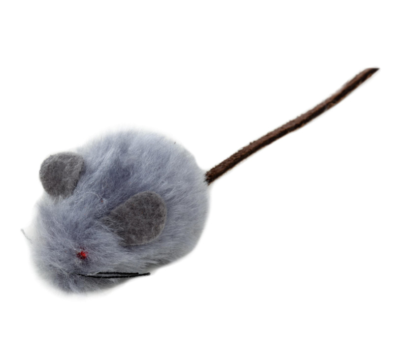 Pet Hobby Игрушка для кошек Мышь меховая, 4,5 см (2 шт.)