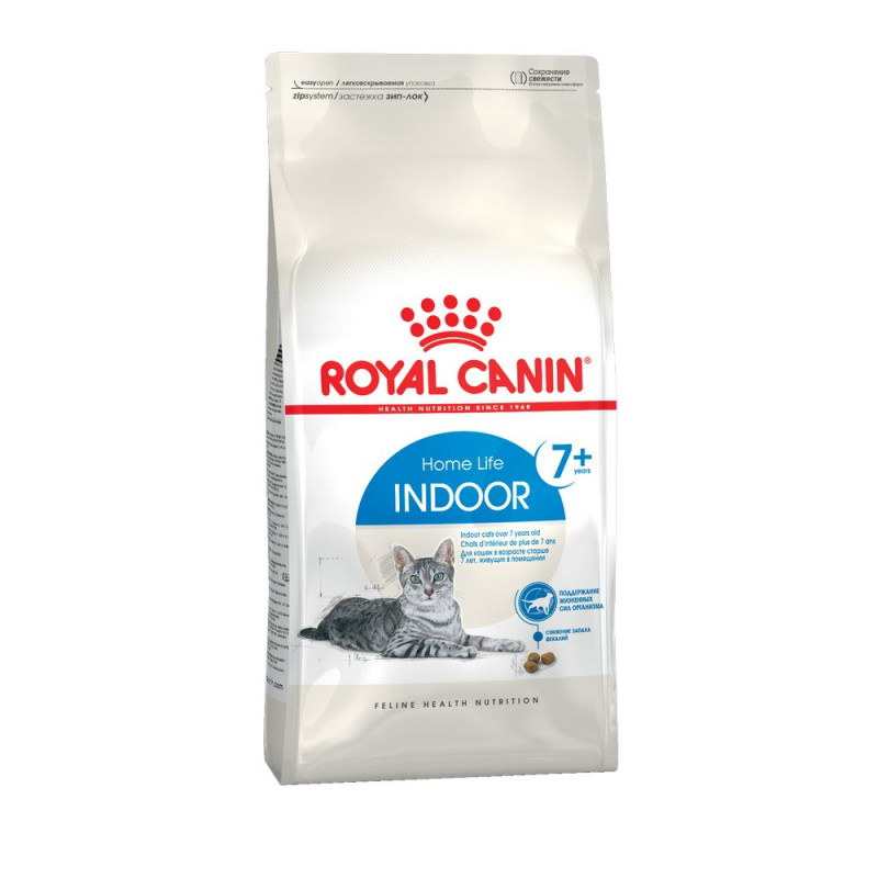 Royal Canin Indoor Home Life Сухой корм для пожилых домашних кошек старше 7 лет, 1,5 кг