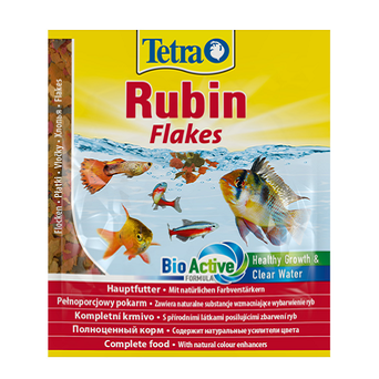 Tetra Rubin корм для рыб для окраса в хлопьях, 12 гр