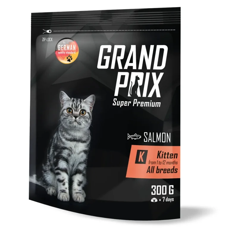 Grand Prix Корм сухой для котят с лососем, 300 гр