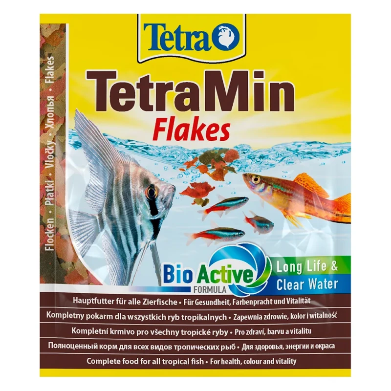 Tetra Min корм для рыб в хлопьях, 12 гр