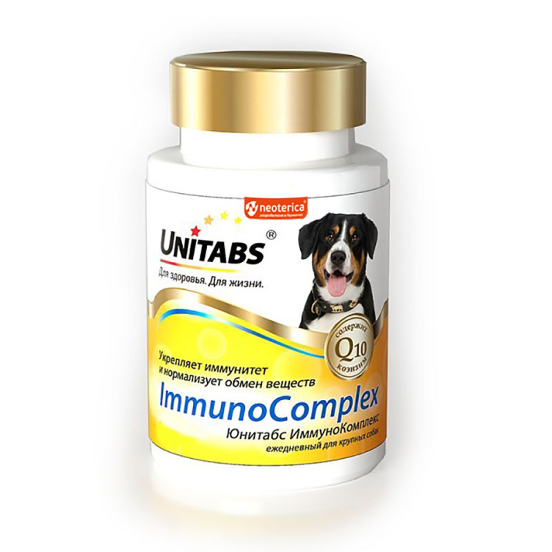 Unitabs Витаминно-минеральный комплекс для иммунитета крупных собак, 100 таблеток