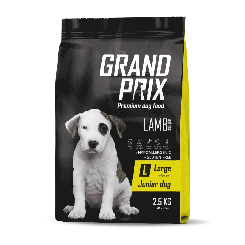 Grand Prix Корм сухой для щенков крупных пород с ягненком 2,5 кг