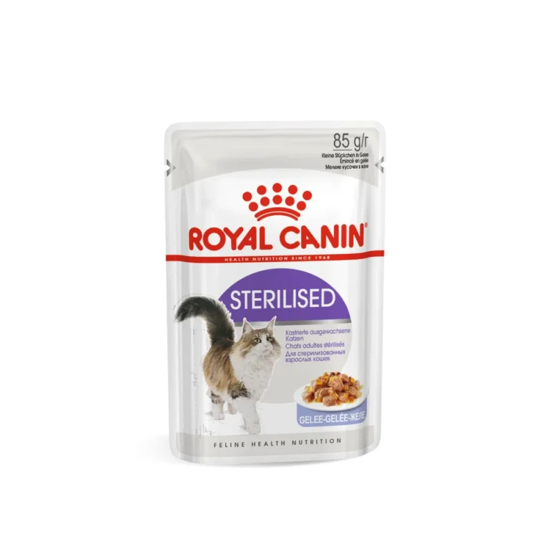 Royal Canin Sterilised Влажный корм (пауч) для стерилизованных кошек, в желе, 85 гр.