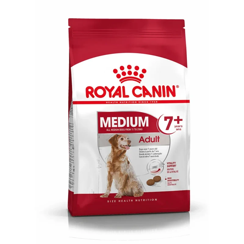 Royal Canin Medium Adult 7+ корм для собак средних пород от 7 до 10 лет, 15 кг