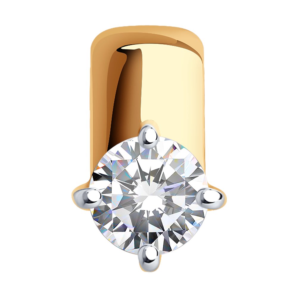 Подвеска SOKOLOV из золота со Swarovski Zirconia
