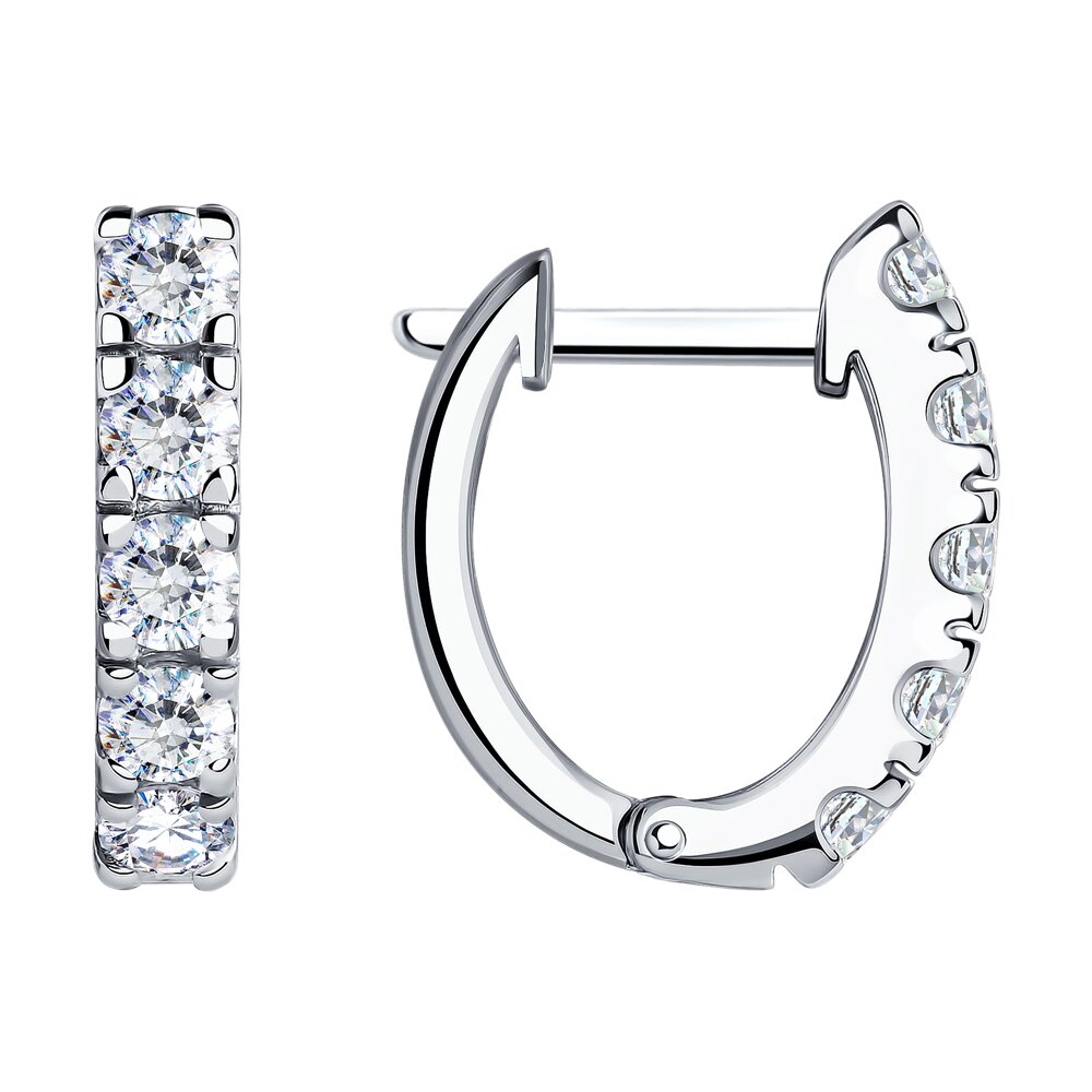 Серьги SOKOLOV из серебра со Swarovski Zirconia