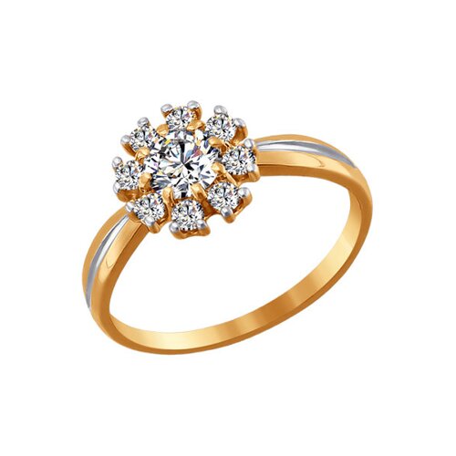 Кольцо SOKOLOV из золота со Swarovski Zirconia