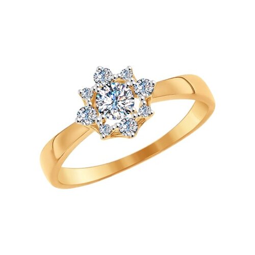 Помолвочное кольцо SOKOLOV из золота со Swarovski Zirconia