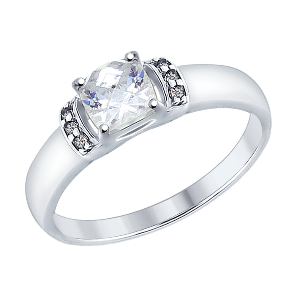 Кольцо SOKOLOV из серебра со Swarovski Zirconia