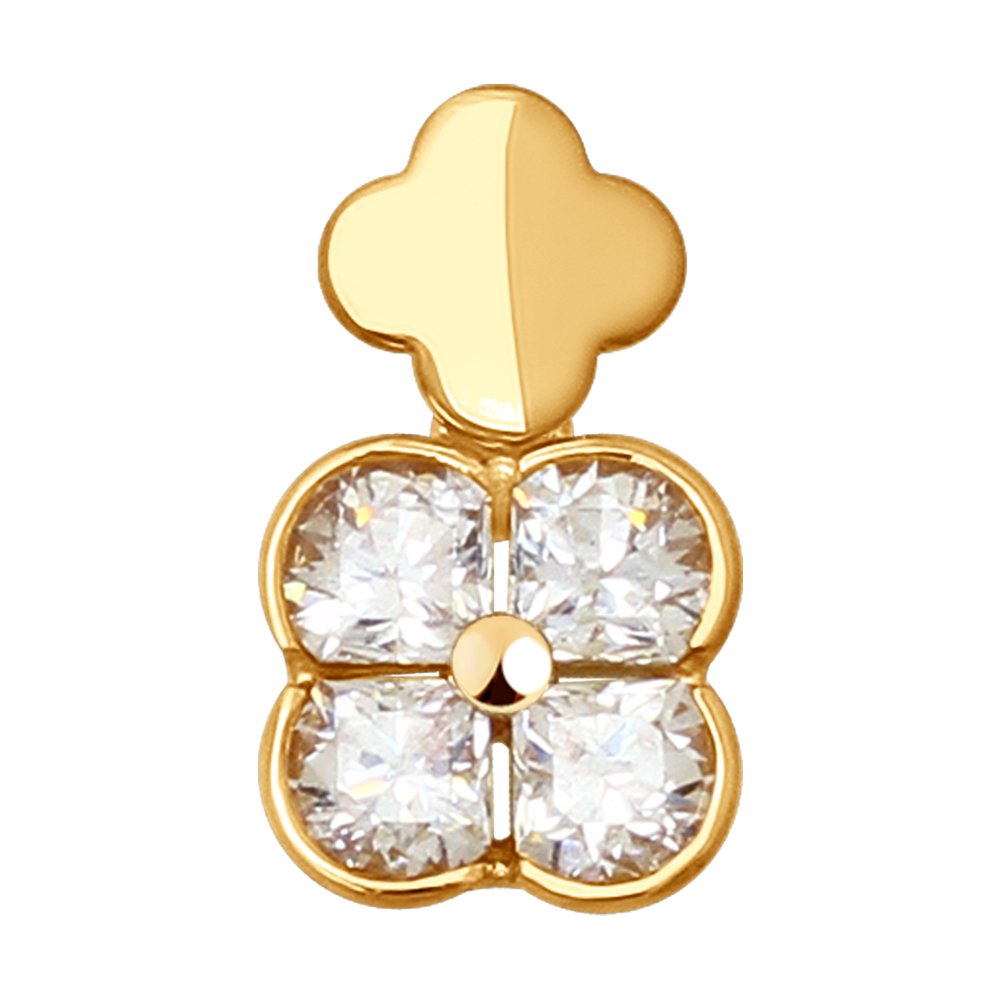 Подвеска SOKOLOV из золота со Swarovski Zirconia