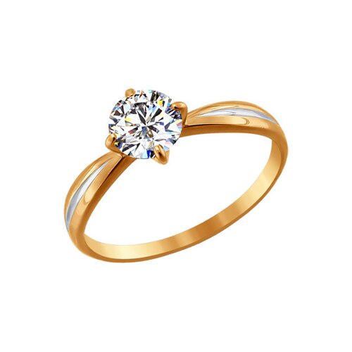 Помолвочное кольцо SOKOLOV из золота со Swarovski Zirconia
