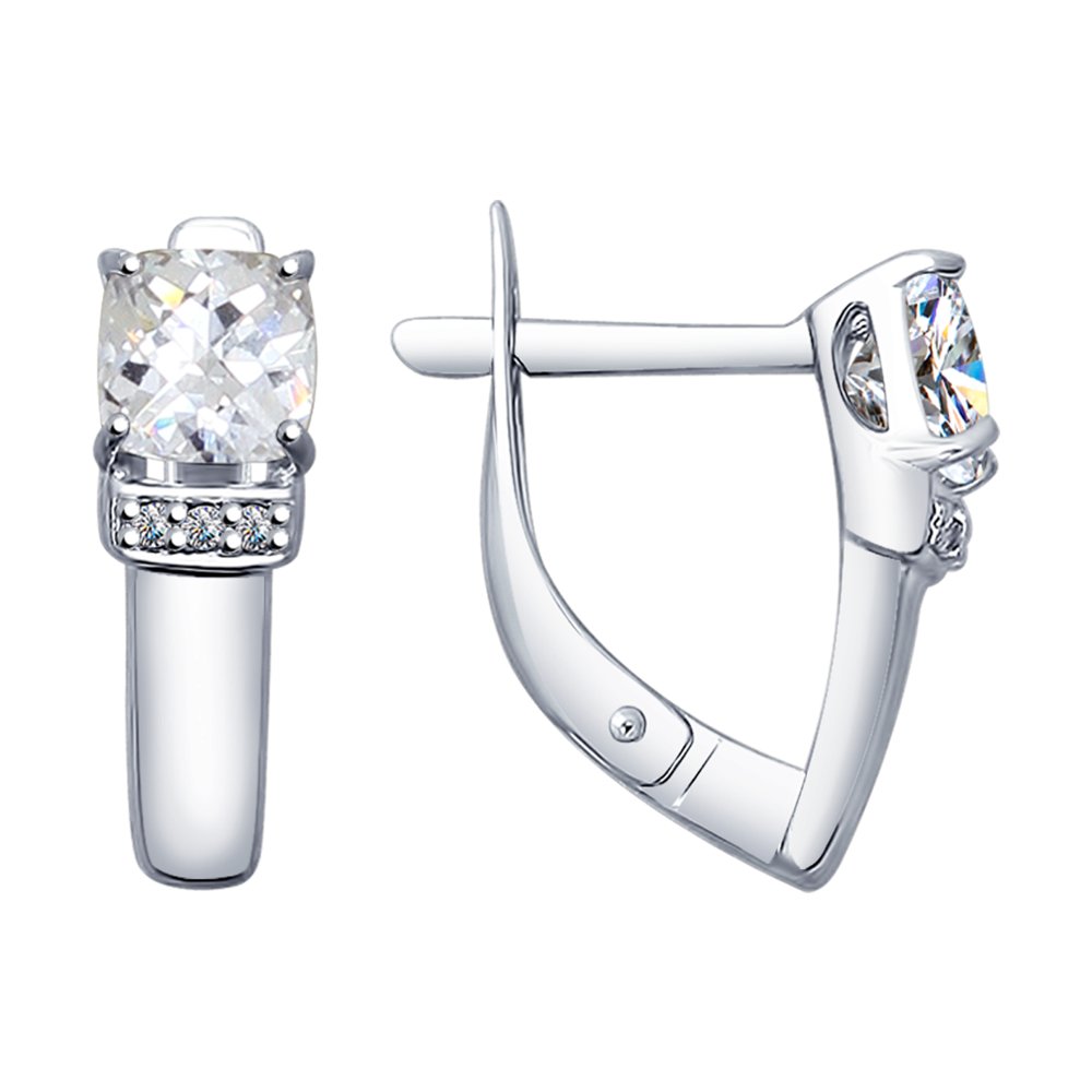 Серьги SOKOLOV из серебра со Swarovski Zirconia