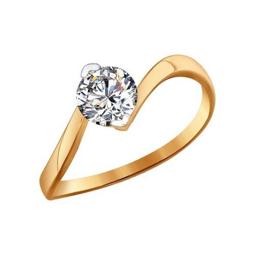 Помолвочное кольцо SOKOLOV из золота со Swarovski Zirconia