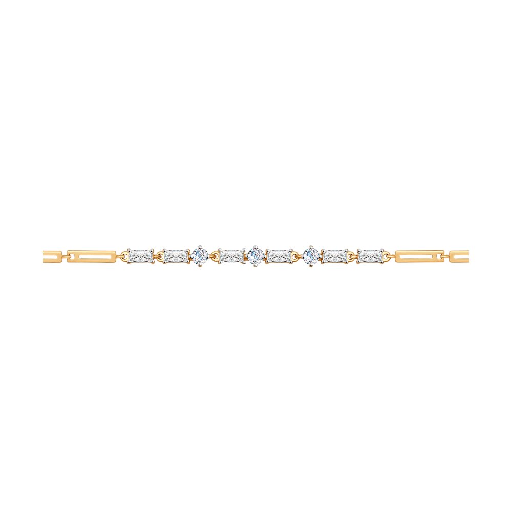 Браслет SOKOLOV из золота со Swarovski Zirconia