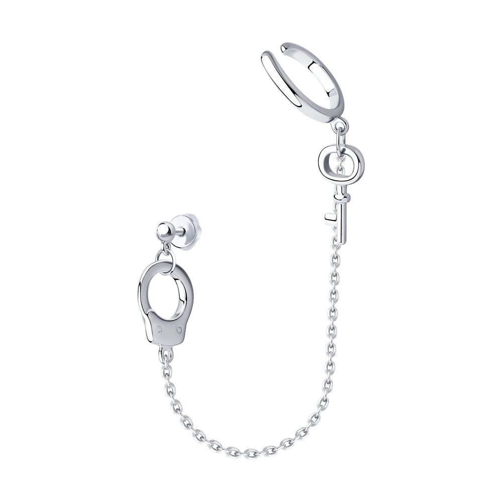 Серьга SKLV из серебра
