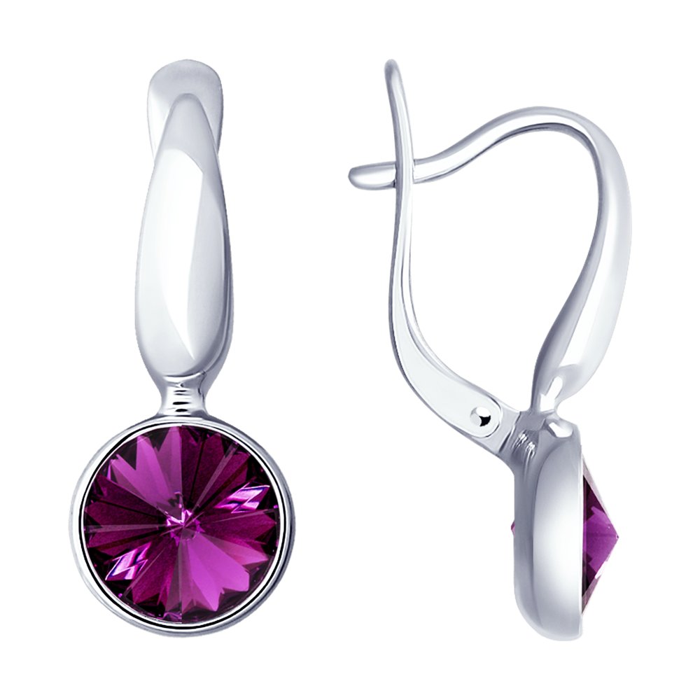 Серьги SOKOLOV из серебра с кристаллами Swarovski