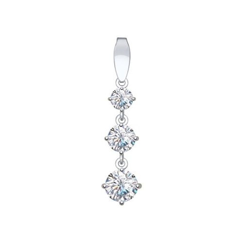 Подвеска SOKOLOV из серебра со Swarovski Zirconia