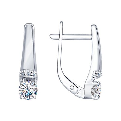 Серьги SOKOLOV из серебра со Swarovski Zirconia