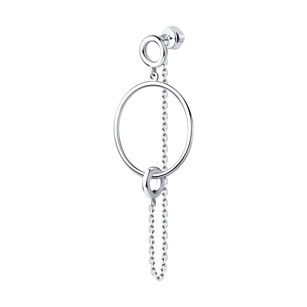 Серьга SKLV из серебра