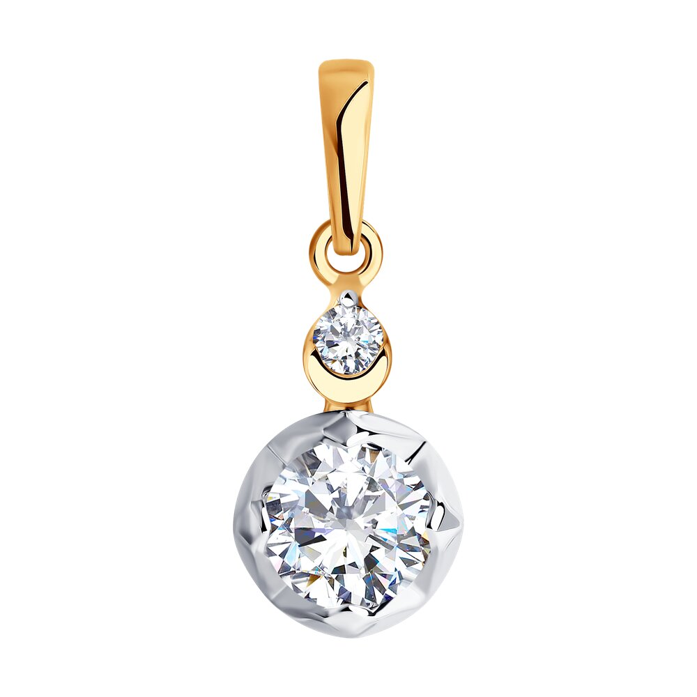 Подвеска SOKOLOV из золота с фианитами Swarovski