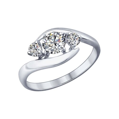 Кольцо SOKOLOV из серебра со Swarovski Zirconia
