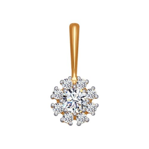 Подвеска SOKOLOV из белого золота со Swarovski Zirconia