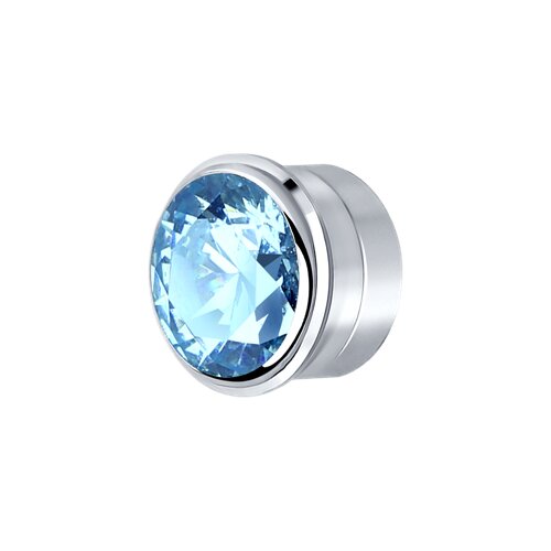 Вставка SOKOLOV из серебра с голубым Swarovski Zirconia