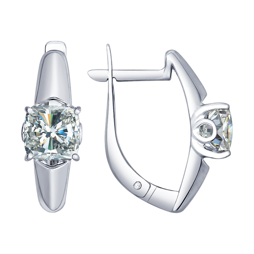Серьги SOKOLOV из серебра со Swarovski Zirconia