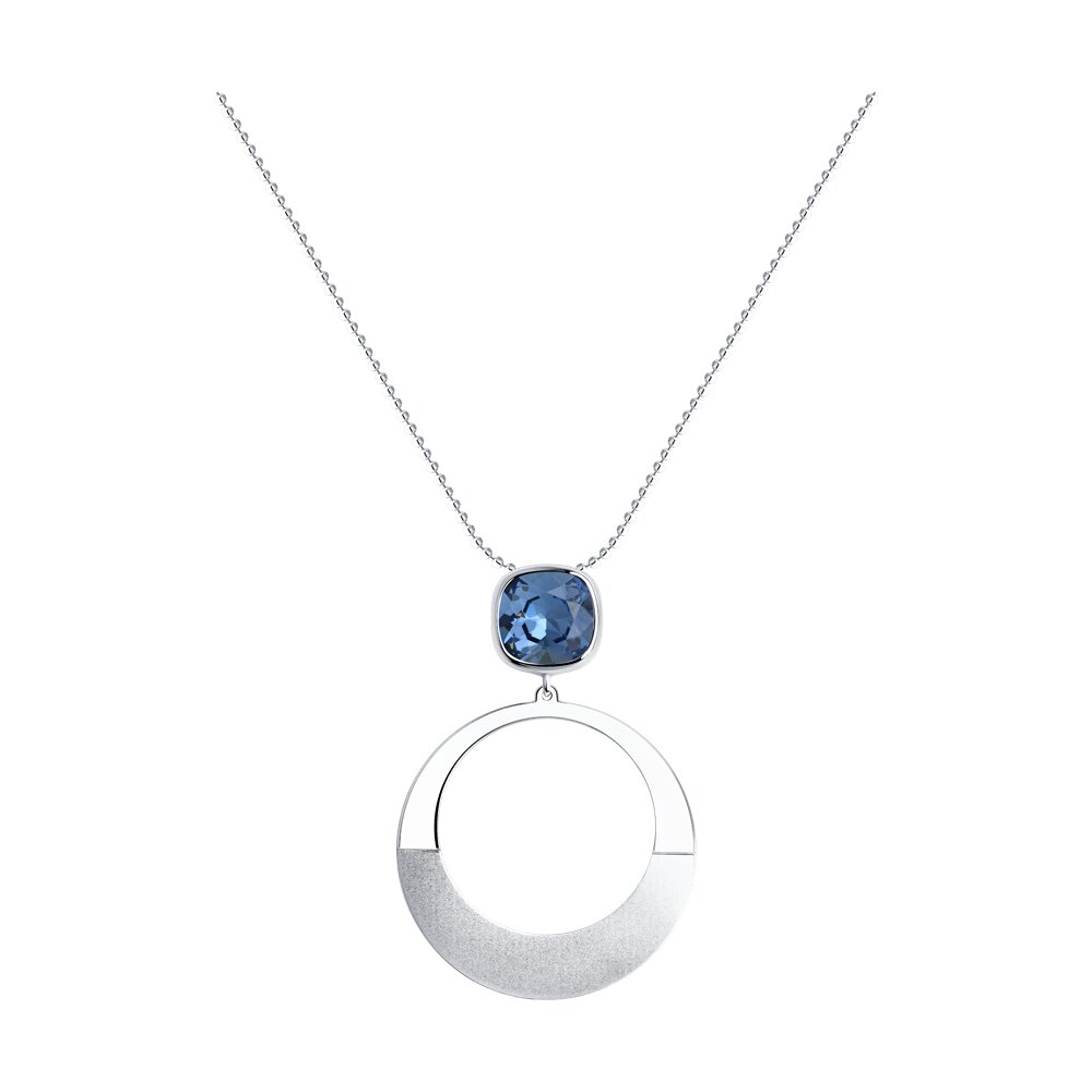 Колье SOKOLOV из серебра с кристаллом Swarovski