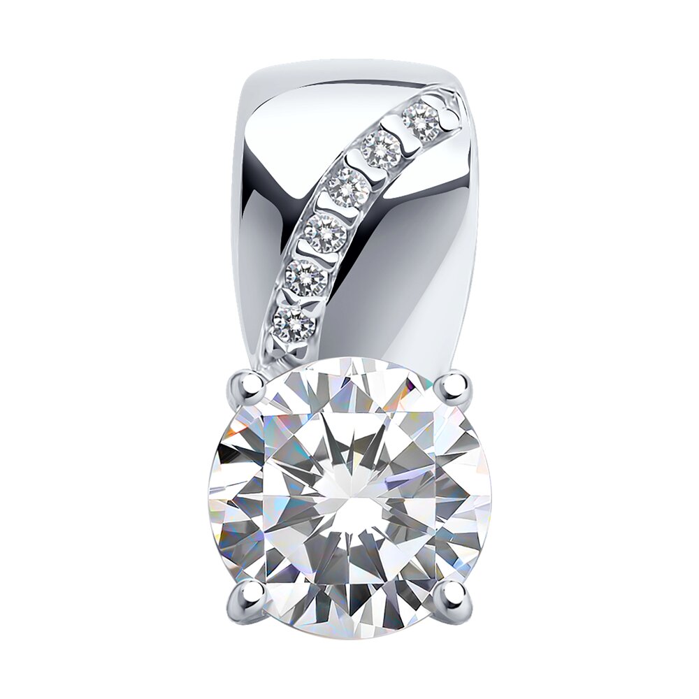 Подвеска SOKOLOV из серебра со Swarovski Zirconia