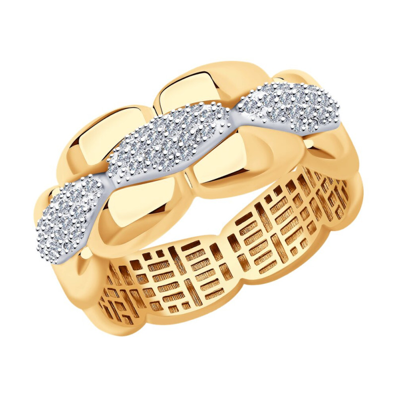 Кольцо SOKOLOV из комбинированного золота с бриллиантами