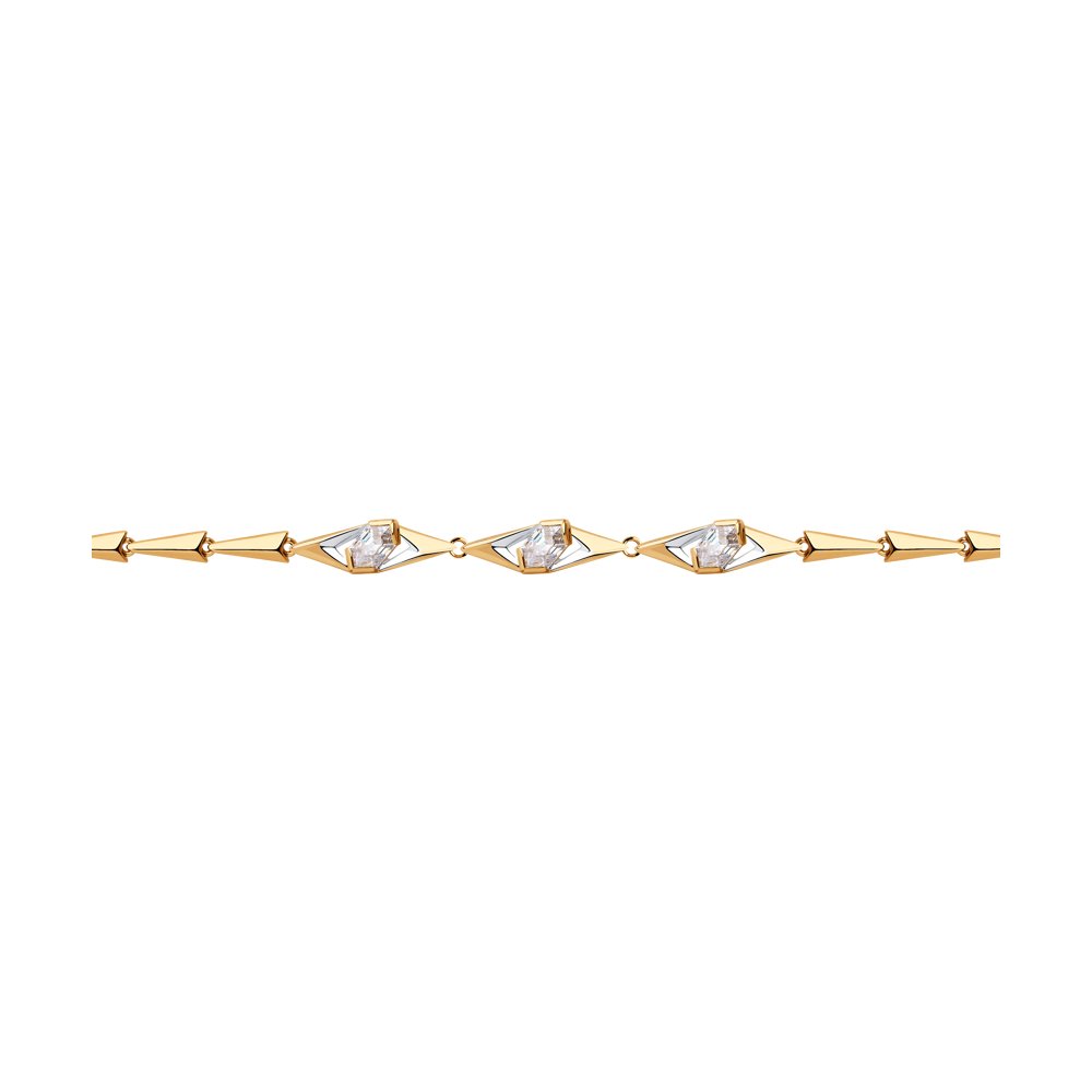 Браслет SOKOLOV из золота со Swarovski Zirconia