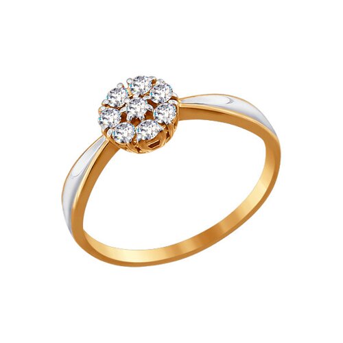Помолвочное кольцо SOKOLOV из золота со Swarovski Zirconia
