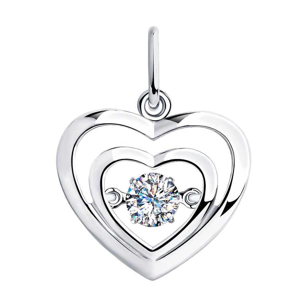 Подвеска SOKOLOV из серебра со Swarovski Zirconia